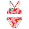 KIDS STELLA MCCARTNEY Two Piece Tulips Print Swimsuit - Pink - Thumbnail 1