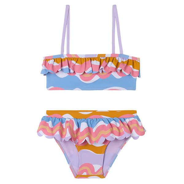 KIDS STELLA MCCARTNEY Wiggle Print Two Piece Swimsuit - Multicolour