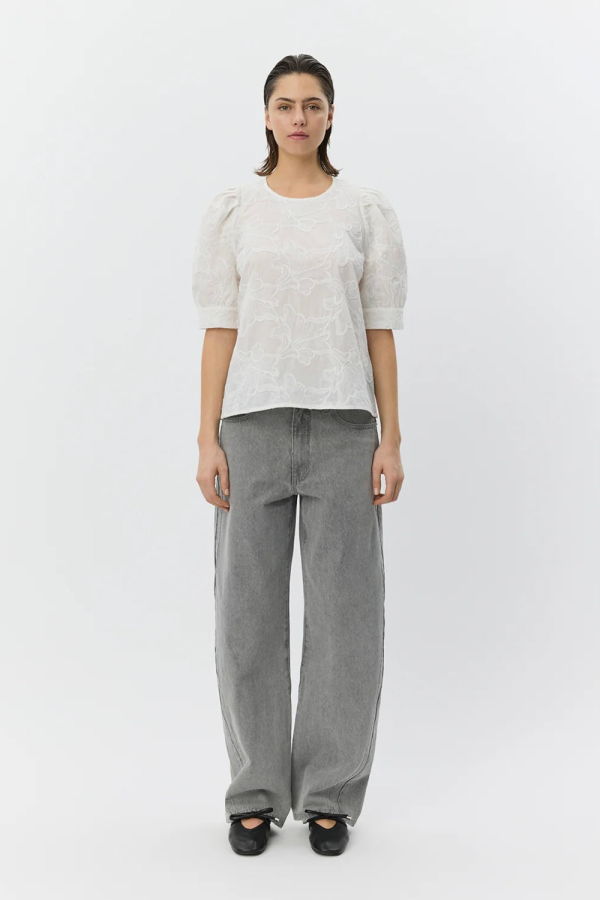 Sofie Schnoor Ahlia Puff Sleeve Top - White