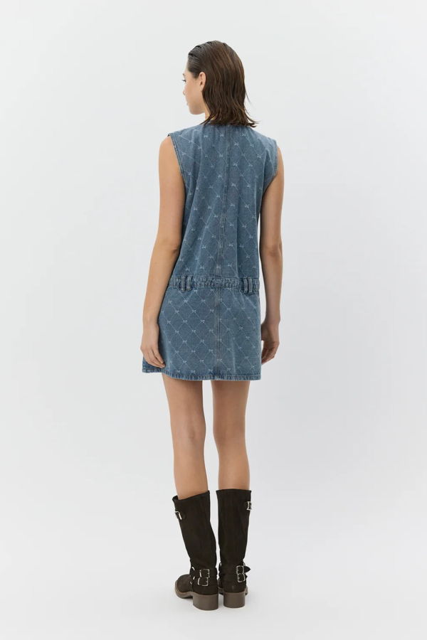 Sofie Schnoor Albertine Denim Mini Dress - Blue