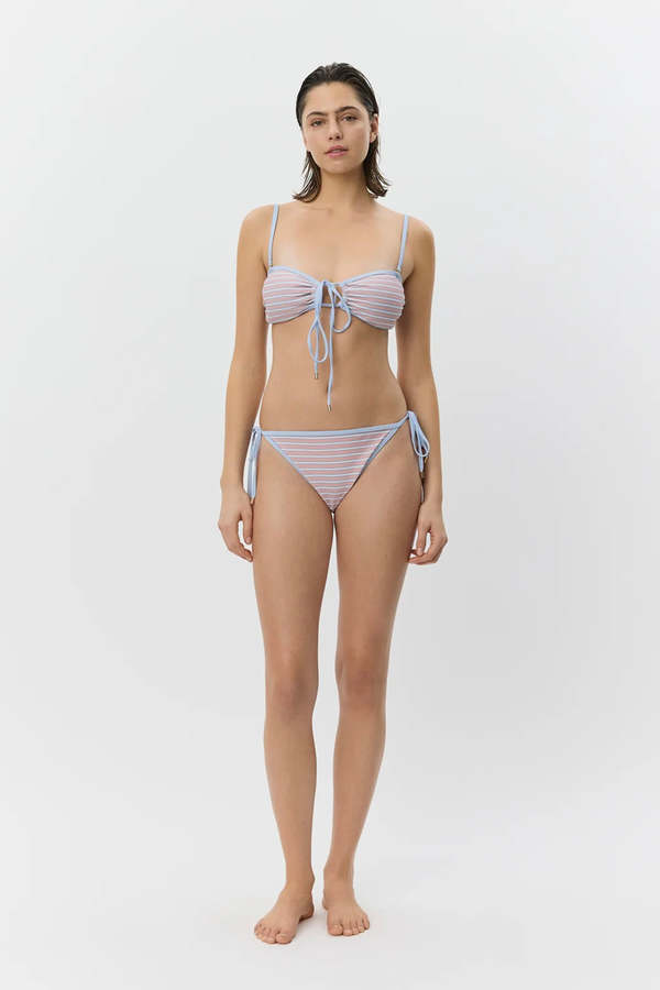 Sofie Schnoor Gabby Bandeau Bikini - Rose Striped Sofie Schnoor Gabby Bandeau Bikini - Rose Striped