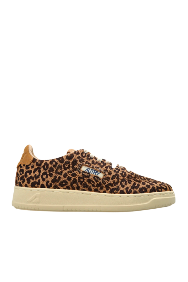 Autry Easeknit Low Leopard Print Sneakers