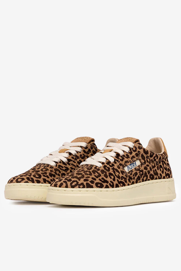 Autry Easeknit Low Leopard Print Sneakers