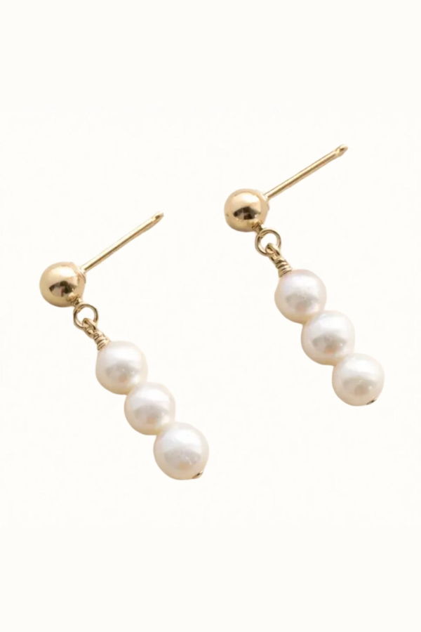 Sheena Marshall Jewelry Pearl Trio Earring