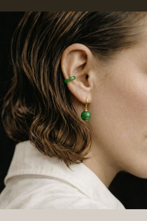 Seree Nadene Jade Drop Earrings