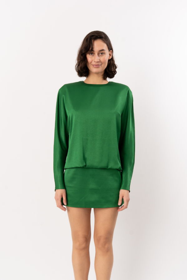 Rachel Gilbert Florida Mini Dress - Emerald