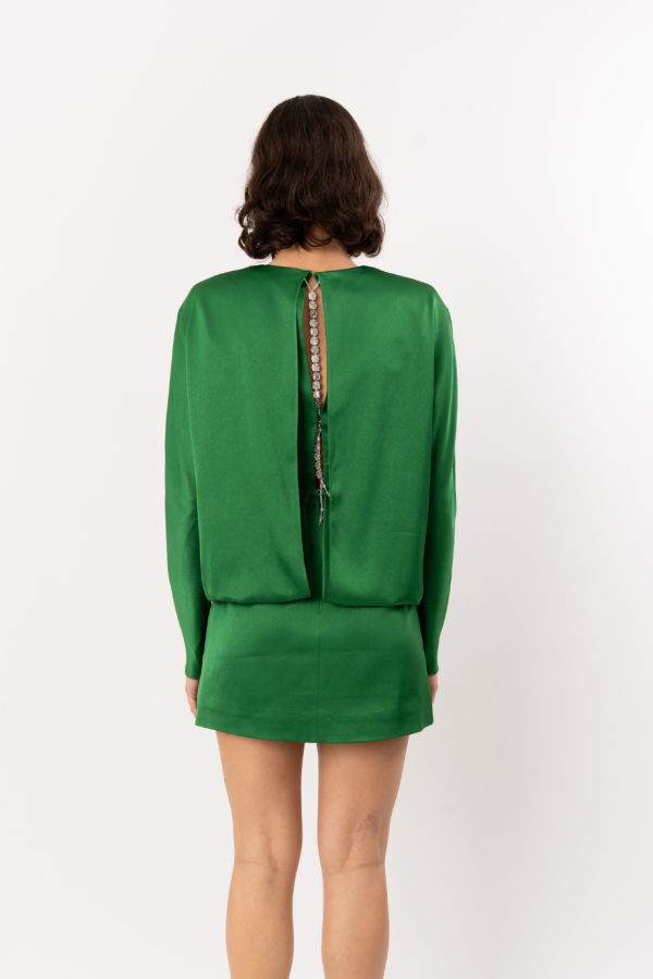 Rachel Gilbert Florida Mini Dress - Emerald