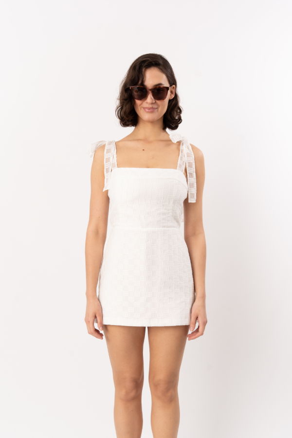 Amanda Uprichard Keenan Skort Romper - White