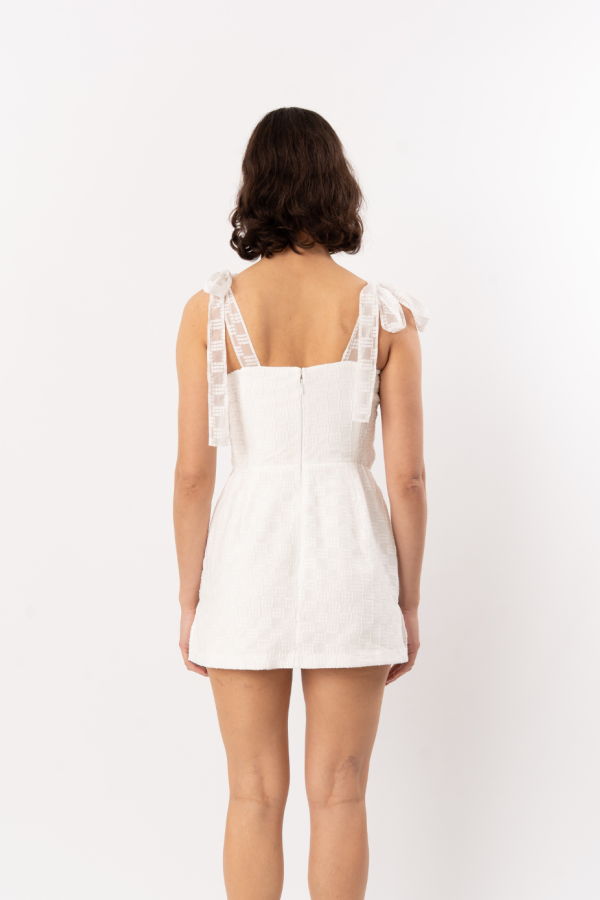 Amanda Uprichard Keenan Skort Romper - White