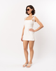 Amanda Uprichard Keenan Skort Romper - White - Thumbnail 4