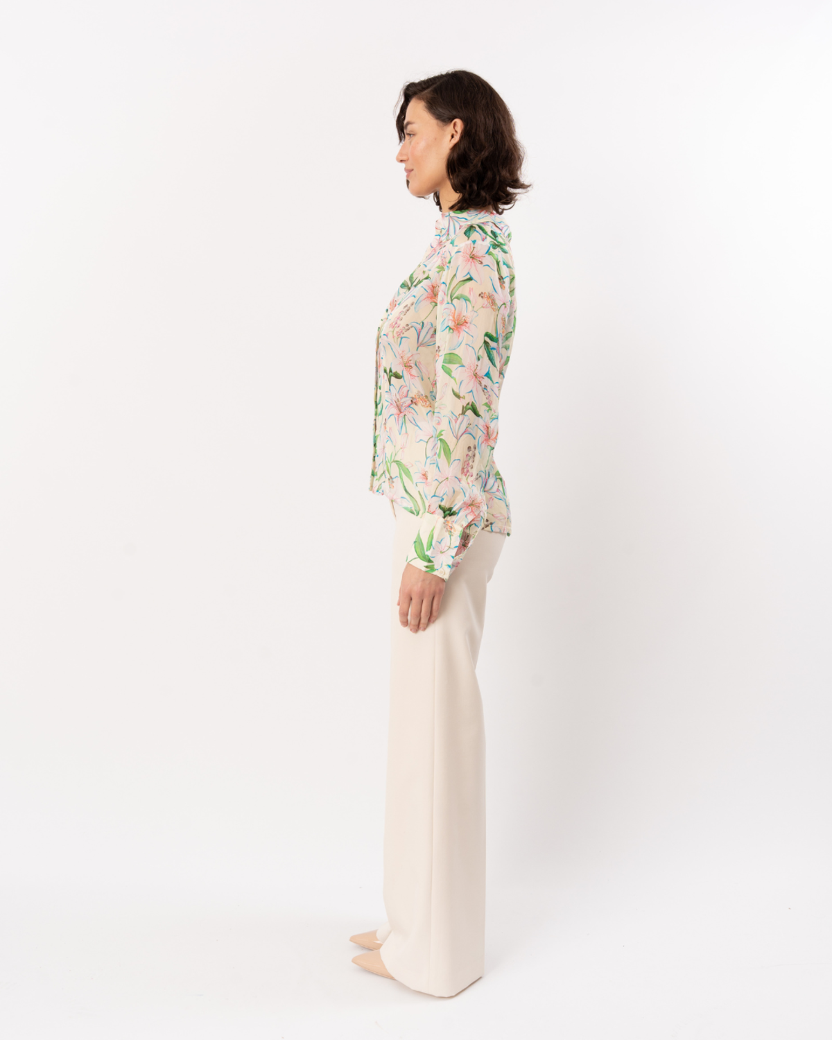 LA FUORI Lily Blossom Shirt - Yellow - Image 4 of 6
