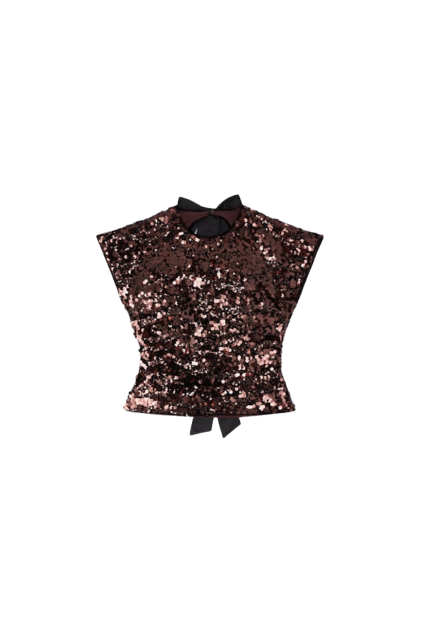 Ganni Velvet Sequins Top - Demitasse