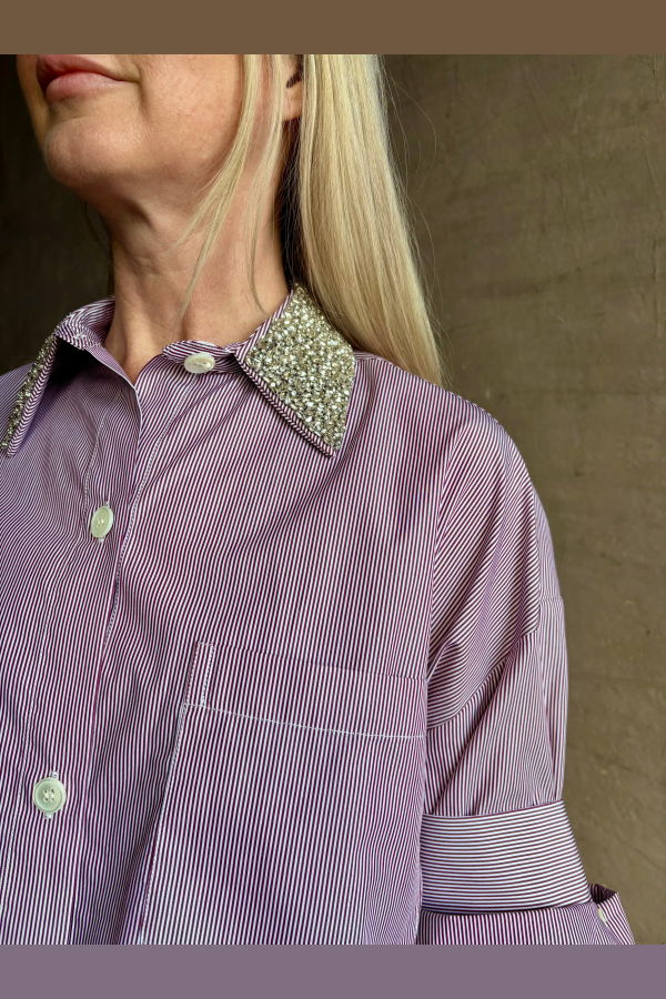 TWP Next EX Shirt with Crystal Collar