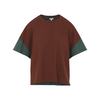 LOEWE Boxy Fit T-Shirt - Brown Dark Green - Thumbnail 2