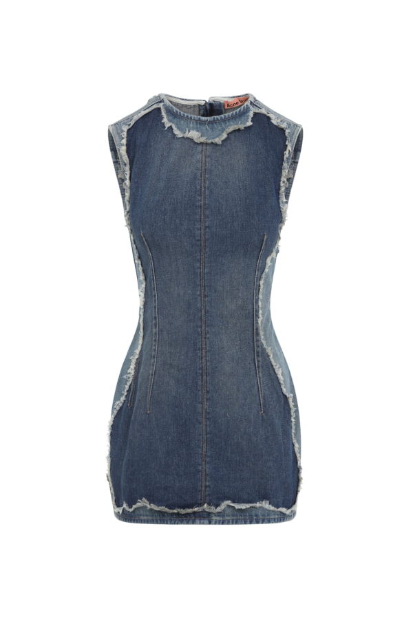 Acne Studios Cotton Mini Dress - Blue