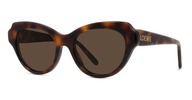LOEWE Slim LW40178I Sunglasses - Havana - Thumbnail 2