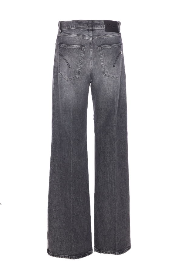 Dondup Amber Wide Leg Jeans - Gray