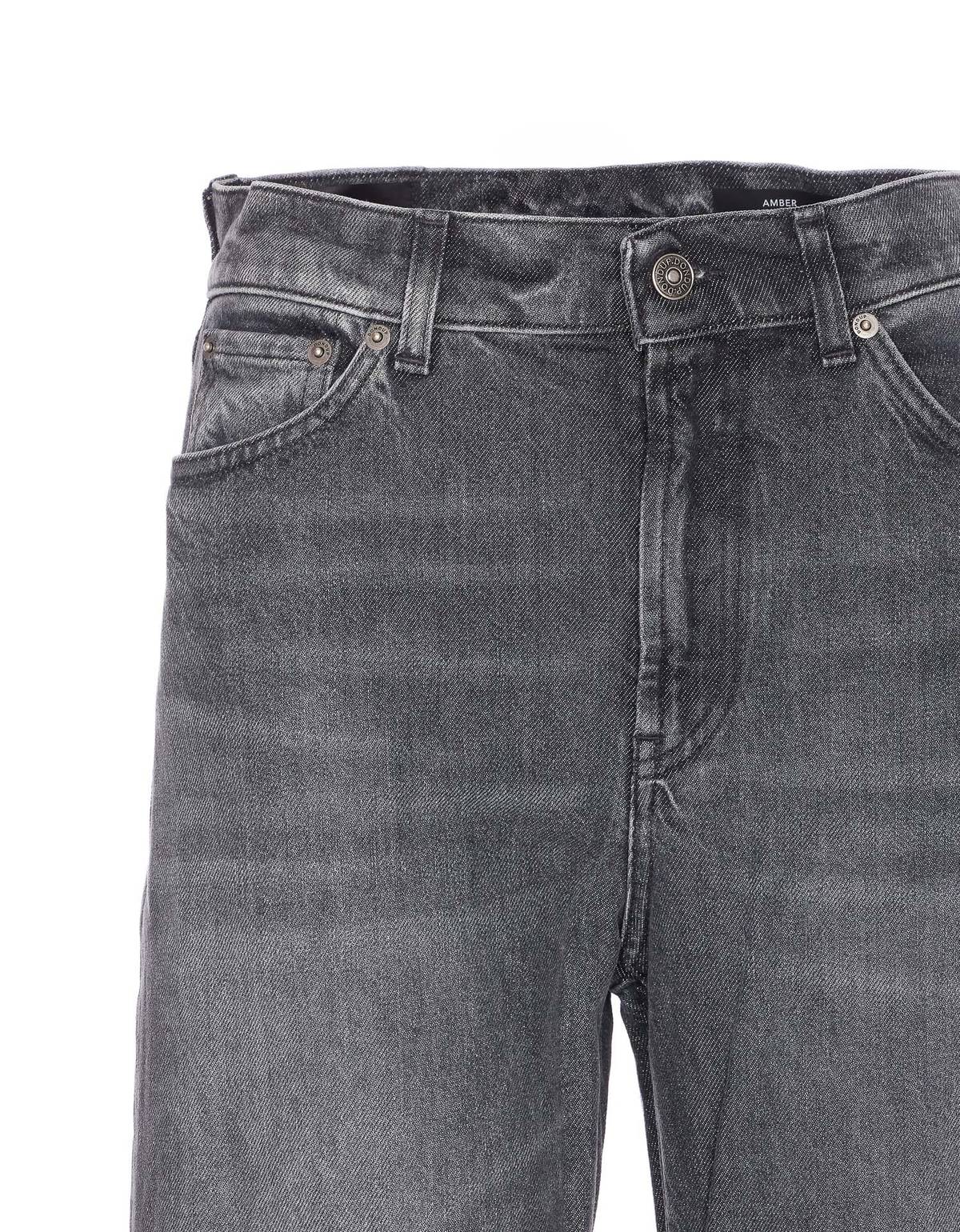 Dondup Amber Wide Leg Jeans - Gray - Image 4 of 4