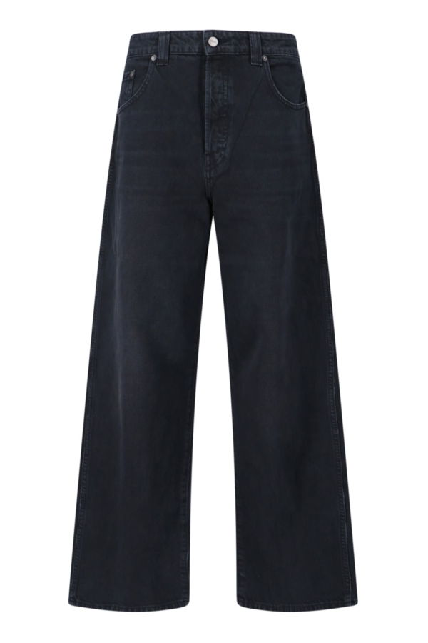 khaite Dane Loose Jeans - Black