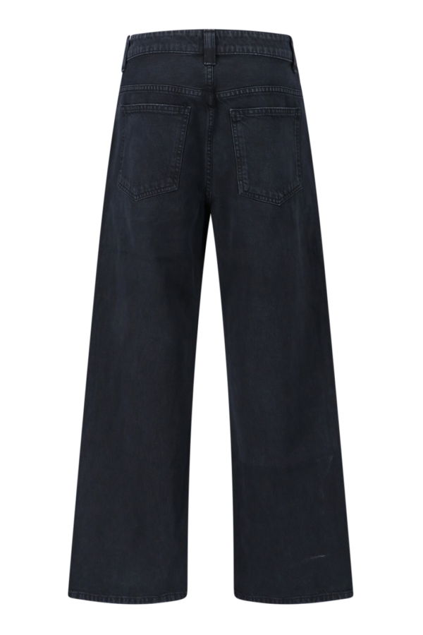 khaite Dane Loose Jeans - Black