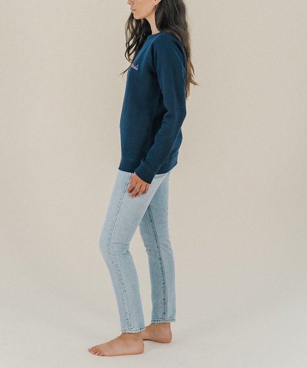 Maison Labiche Feministe Sweatshirt - Navy Maison Labiche Feministe Sweatshirt - Navy
