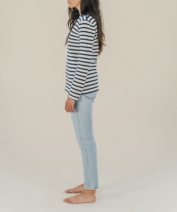 Maison Labiche Radis Striped Shirt - White/Blue Maison Labiche Radis Striped Shirt - White/Blue