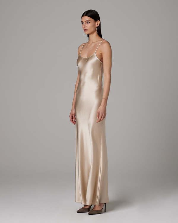 VOZ Liquid Silk Slip dress - Cool | Garmentory