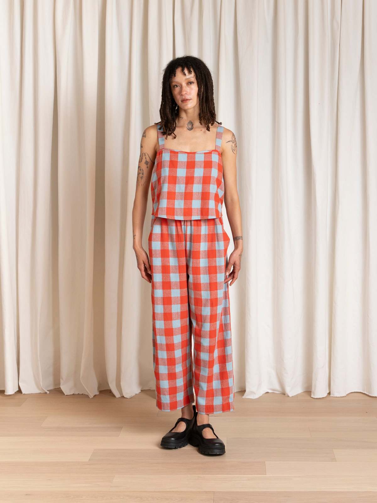 Ali Golden Button Back Tank Top - Image 2 of 8