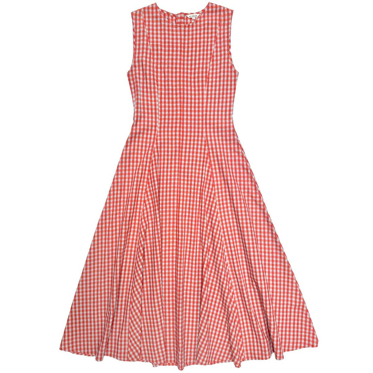 Ali Golden Plaid Mini Dress - Image 1 of 12