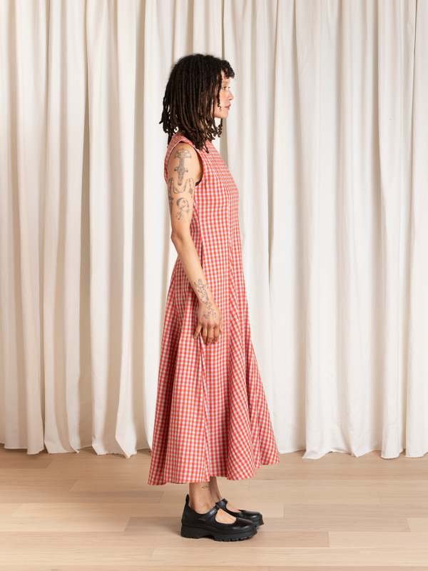 Ali Golden Plaid Mini Dress
