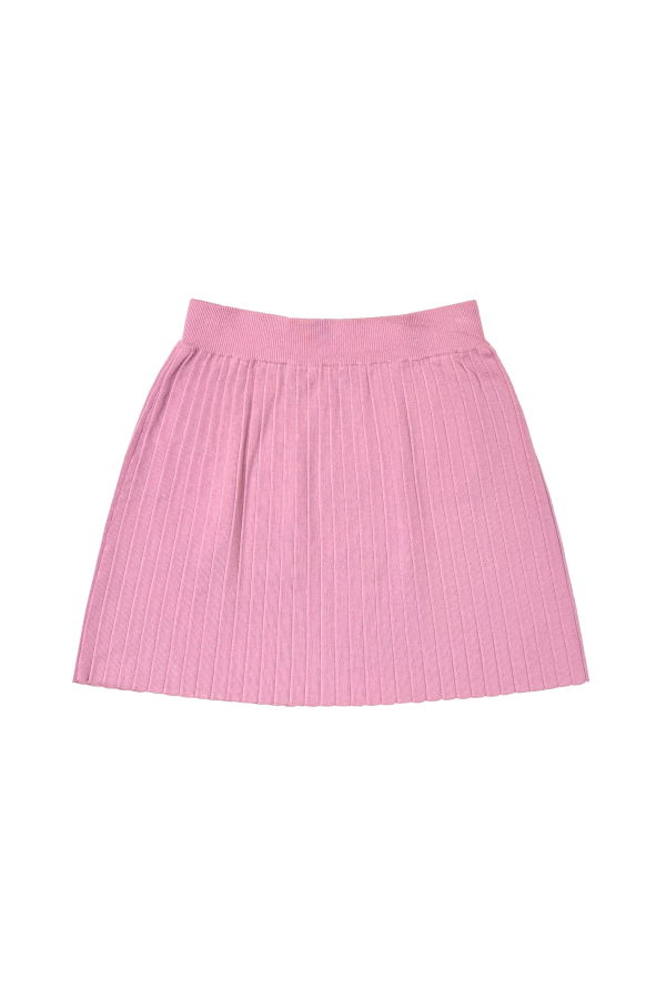 Ali Golden Pleated Mini Skirt