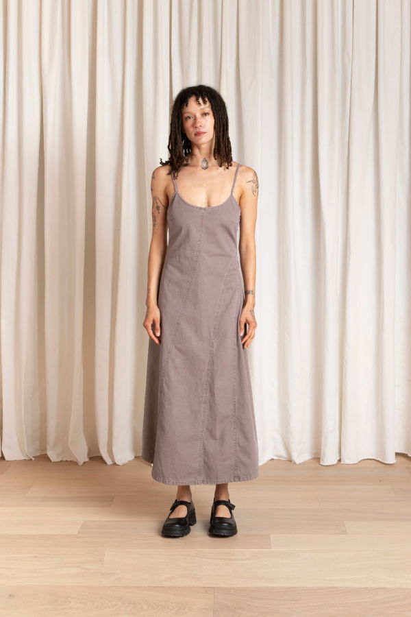 Ali Golden Seamed Tank Dress