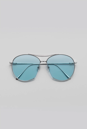 Gentle Monster Jumping Jack 02 Sunglasses - Silver/Blue | Garmentory