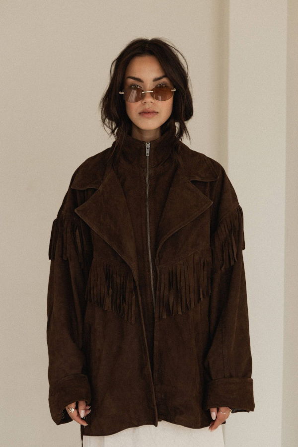 Hendriks Clare Suede Jacket - Chocolate