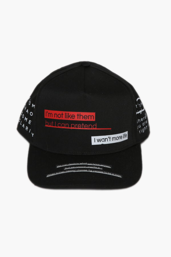 THE CELECT Sayings Mid Rise Printed Cap - Black