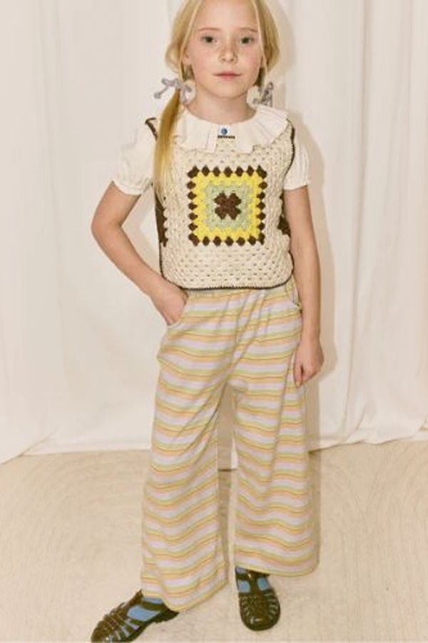 KIDS Misha & Puff Beach Pant Pants - Mist Avenue Stripe