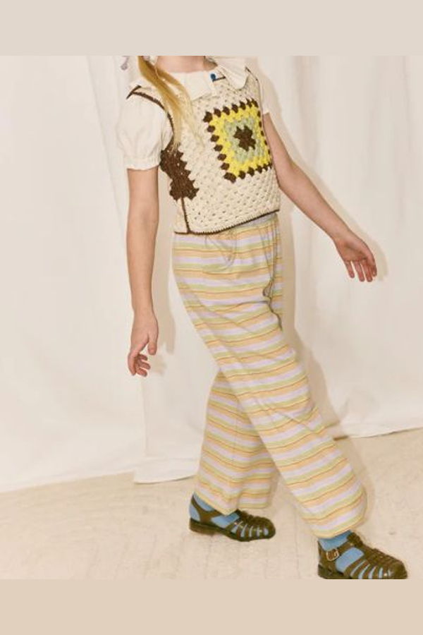 KIDS Misha & Puff Beach Pant Pants - Mist Avenue Stripe