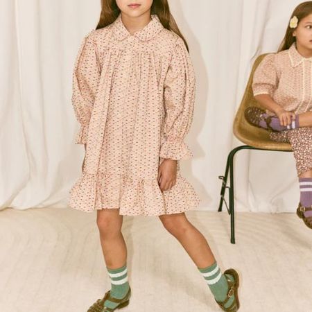 kids Misha & Puff Rib Longies - Rose Gold | Garmentory