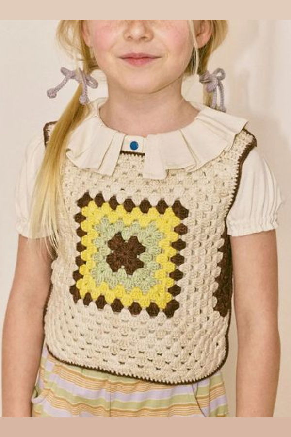 KIDS Misha & Puff Lake House Vest - Marzipan