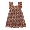KIDS Misha & Puff Ruffle Sleeve Dress - Cola Flora Tierra - Thumbnail 3