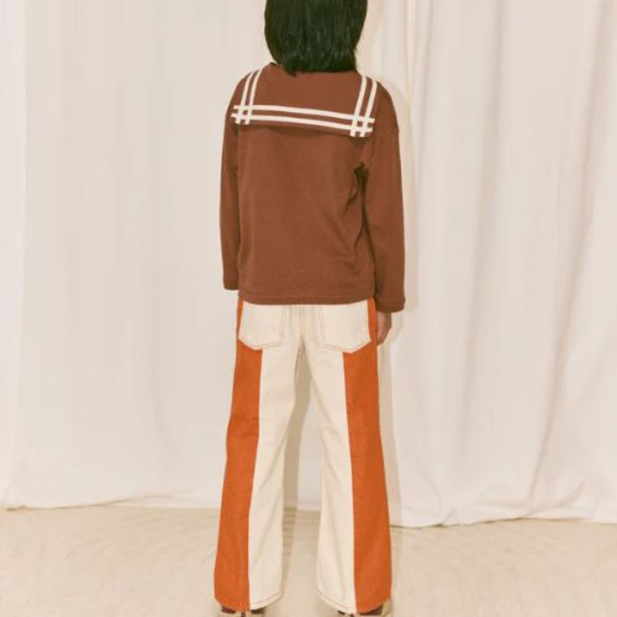 KIDS Misha & Puff Sailor Top - Cola - Image 3 of 4