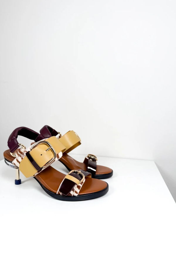 4CCCCEES Osha Line Mid Heels - Zebra Mix