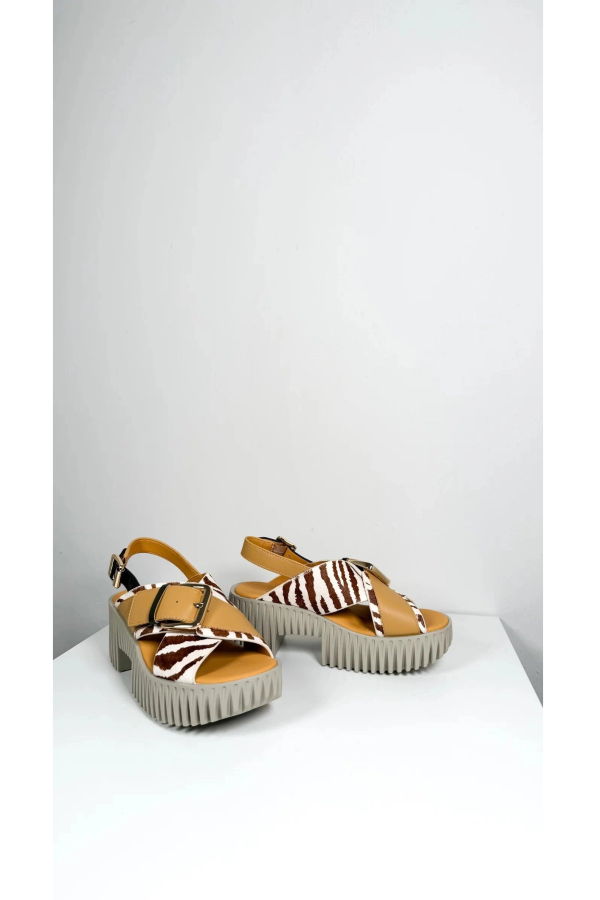 4CCCCEES Plia Juno Sandals - Zebra Mix