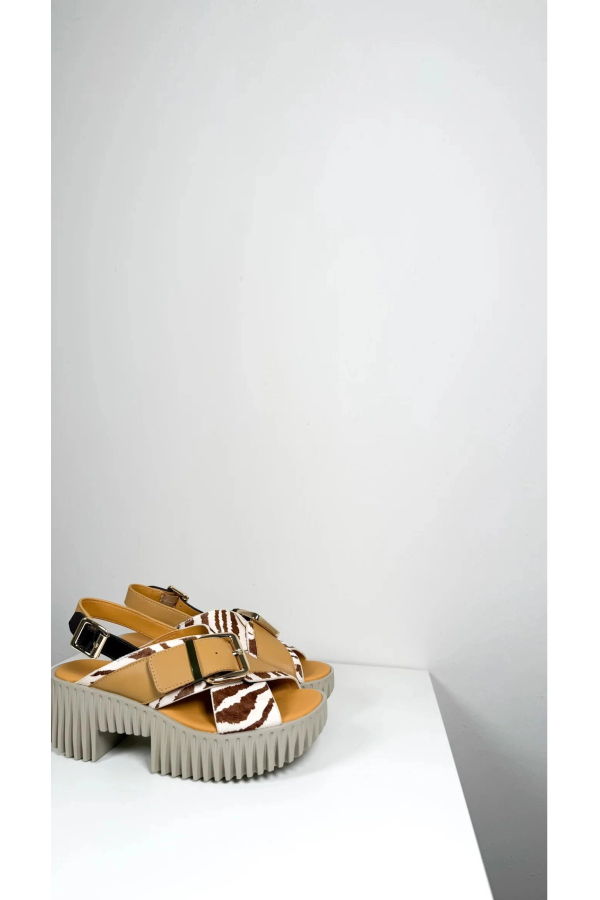 4CCCCEES Plia Juno Sandals - Zebra Mix