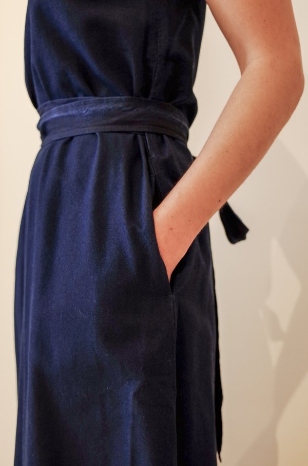 YMC JULIE DRESS - Dark Indigo | Garmentory