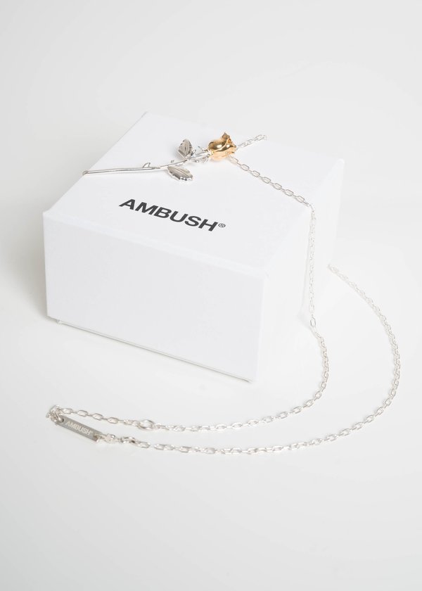 Ambush Silver Rose Charm Necklace | Garmentory