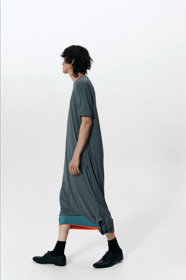 ddailies Interact Double T-Shirt Tee - Light Grey