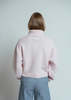Allude Zip Front Sweater Jacket Cardigan - Rose Fondant - Thumbnail 5