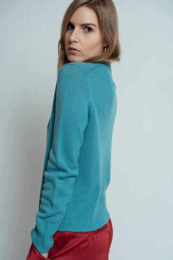 Allude Cashmere Sweater - Siren Blue