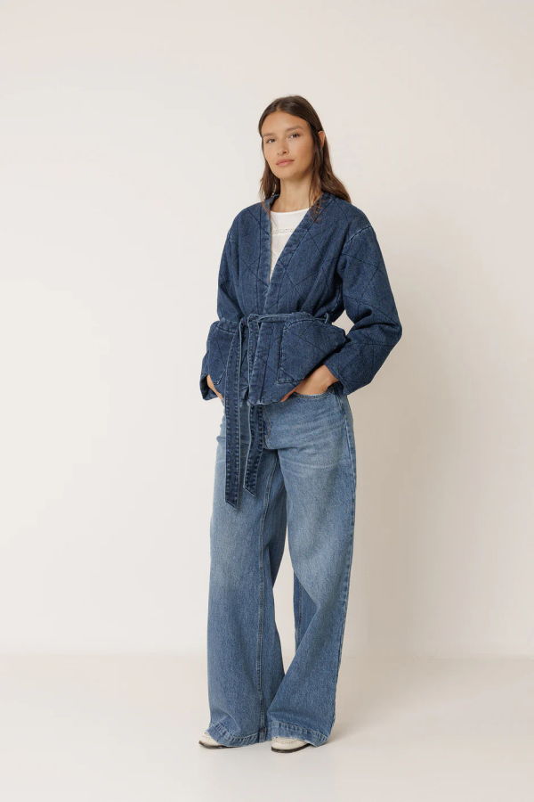 Indi & Cold Quilted Kimono Jacket